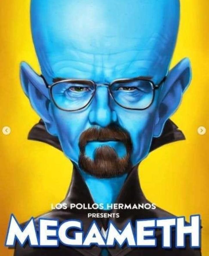Image de Megamind avec la tete de Walter White