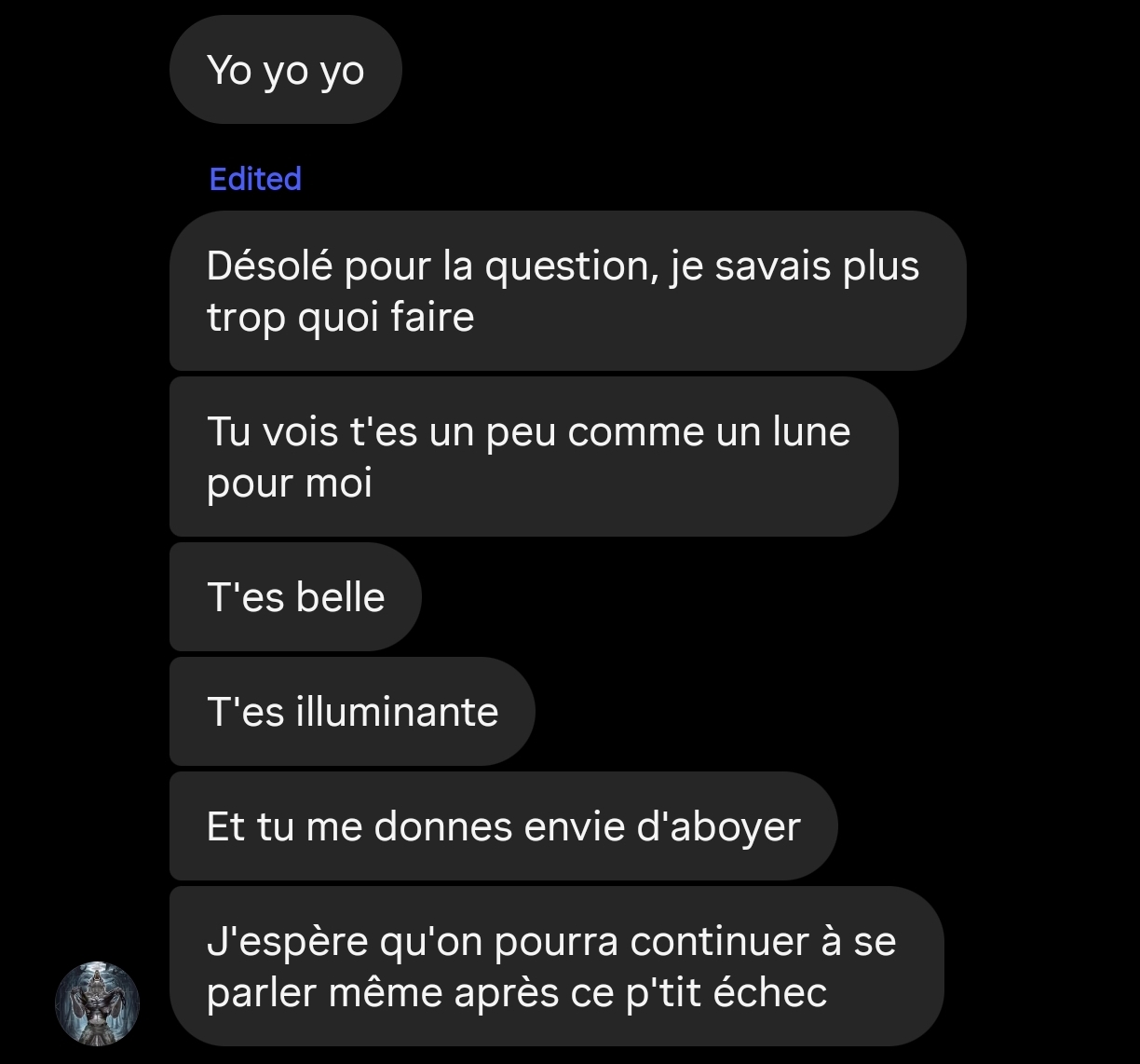 des messages pas très nices